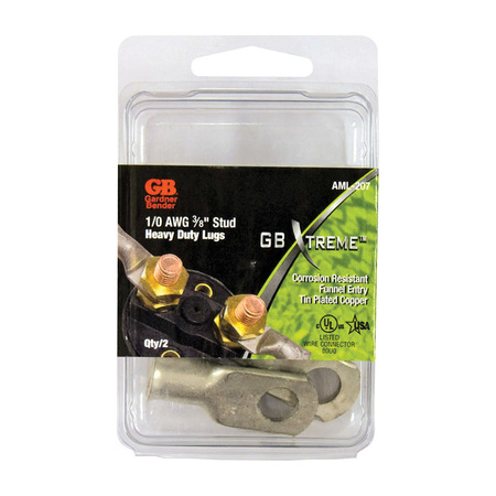 GARDNER BENDER LUG XTREME 1/0G 3/8""STUD AML-207